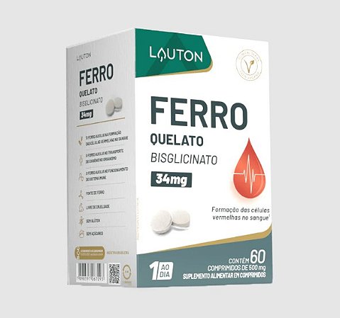 FERRO QUELATO 60 Caps LAUTON