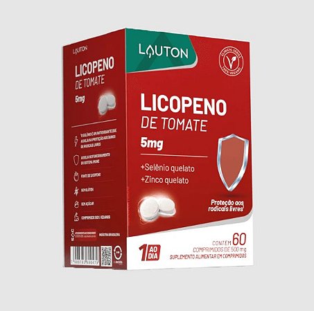 LICOPENO DE TOMATE 5MG 60 Caps LAUTON
