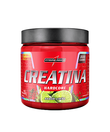 CREATINA HARDCORE SABOR LIMÃO 300G