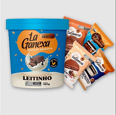 PASTA DE AMENDOIM LA GANEXA  450G LEITINHO