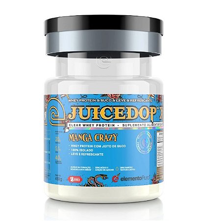 WHEY PROTEIN ISOLADO JUICEDOP ISO 450G (MANGA CRAZY) - ELEMENTOPURO
