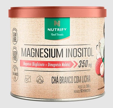 MAGNESIO INOSITOL 300g CHÁ BRANCO COM LICHIA