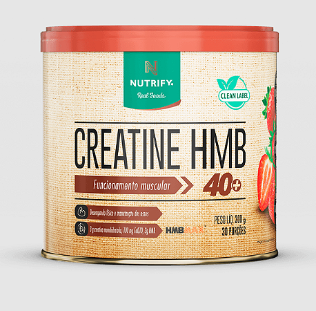 CREATINE HMB 300g MORANGO NUTRIFY