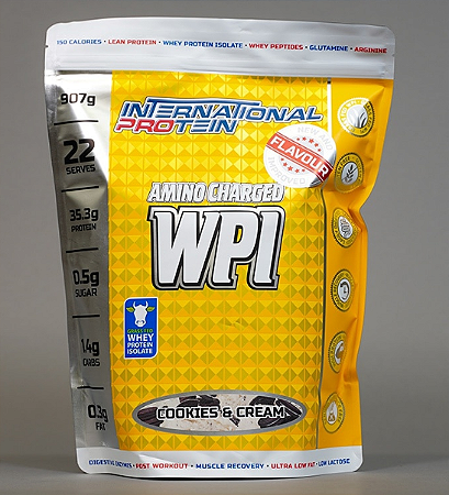 AMINO CHARGED WHEY PROTEIN ISOLADO/HIDROLISADO  907G COOKIES - INTERNATIONAL PROTEIN (CA)