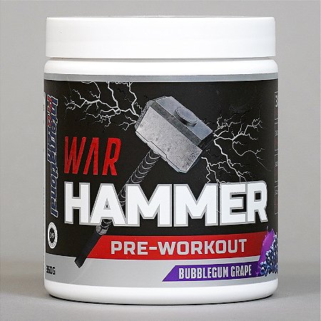 PRÉ TREINO WAR HAMMER 265G CHICLETE DE UVA - INTERNATIONAL PROTEIN (AUSTRÁLIA)