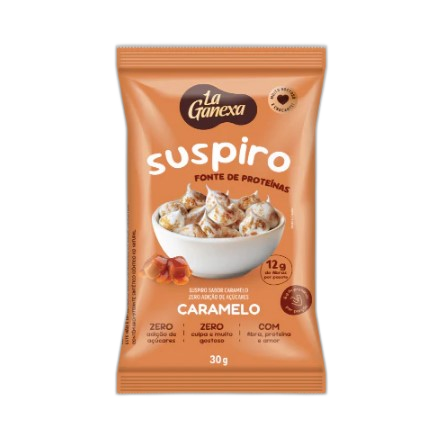SUSPIRO SABOR CARAMELO 30G - LA GANEXA