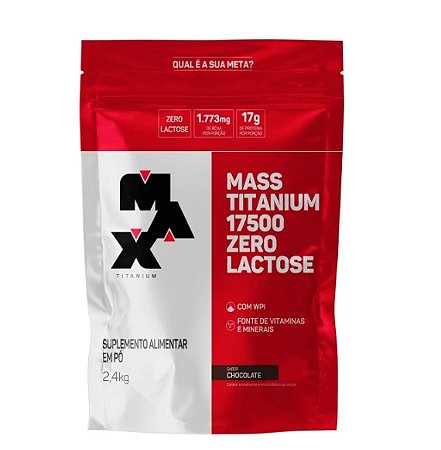 HIPERCALÓRICO MASS TITANIUM 17500 ZERO LACTOSE 2,4K CHOCOLATE
