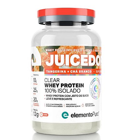 MONODOSE WHEY ISOLADO JUICEDOP TANGERINA + CHÁ BRANCO 12G -  ELEMENTOPURO