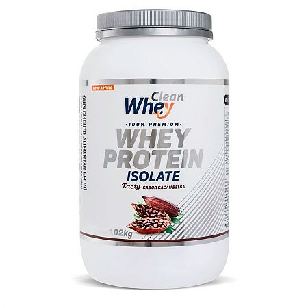 WHEY PROTEIN ISOLADO CACAU BELGA 1020GR - CLEAN WHEY