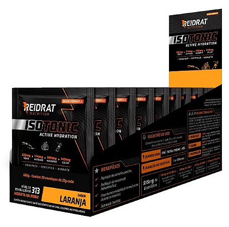 Isotonic Display ( 20 un de 33g ) Sabor Laranja - REIDRAT Nutrition