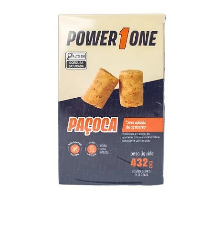 Paçoca Power One Zero Adição de Açucar 24un x 18g - Power One