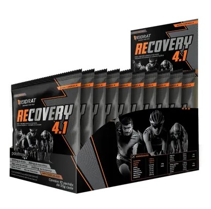 Recovery 4.1 10x55g Sabor Chocolate - Reidrat Nutrition
