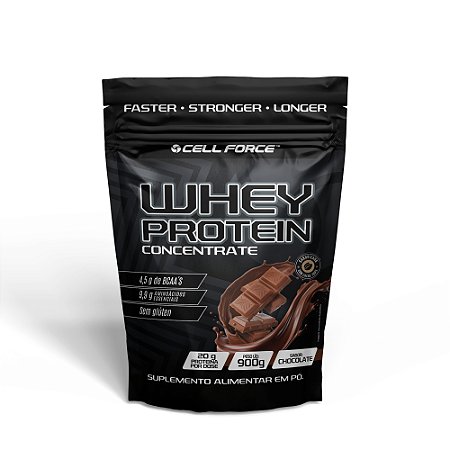 Whey Protein Concentrate 900g Refil Chocolate - Cell Force