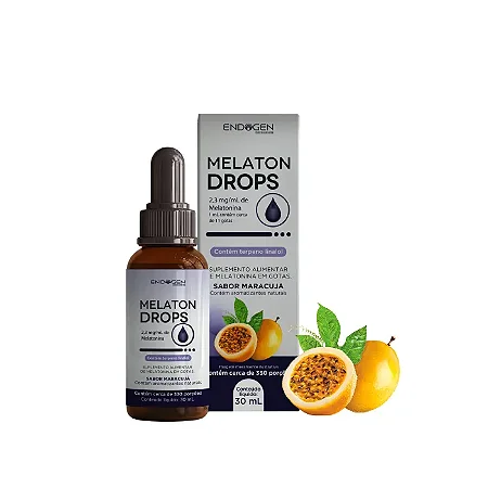 Melatonina Melaton Drops 30ml Sabor Maracujá