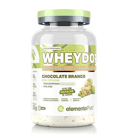 Monodose WHEYDOP X 25g Sabor Chocolate Branco Com Pistache