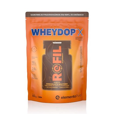 WHEYDOP X 900G Refil Chocolate Maltado