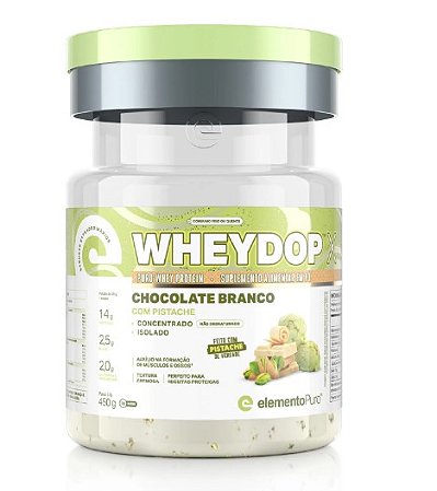 WheyDop X 450g Chocolate Branco com Pistache