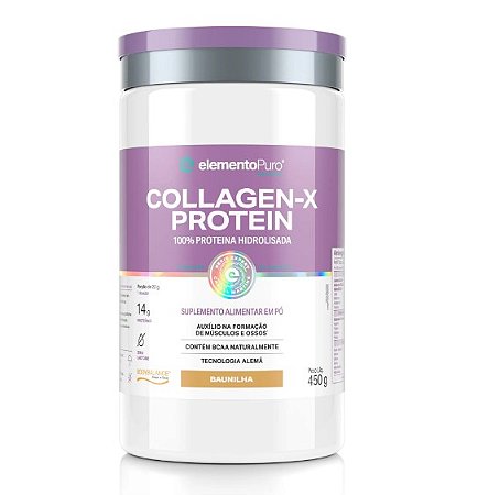 COLLAGEN - X Protein 450g Baunilha - Elemento Puro