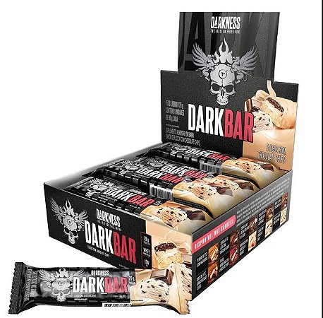 Dark Bar 8un x 90g  Sabor Flocos com Chocolate Chips
