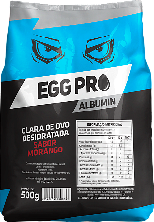 EGG PRO ALBUMINA 500gr - MORANGO