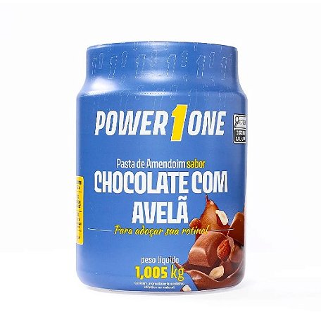 Pasta de Amendoim Power One 1.005kg Chcolate com Avelã