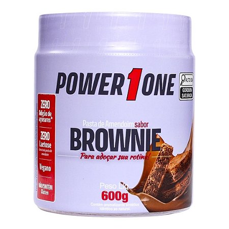 Pasta De Amendoim Brownie 600g  Power One