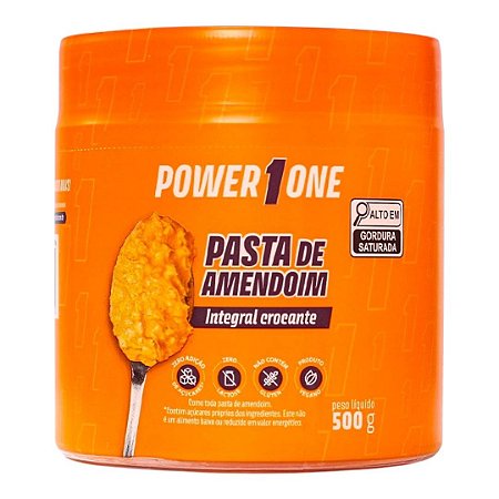 Pasta De Amendoim Integral Crocante 500g Power One