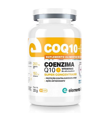 Coenzima Q10 + Vitamina E 60 Caps