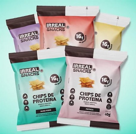 Irreal Snacks Chips de Proteína 40gr