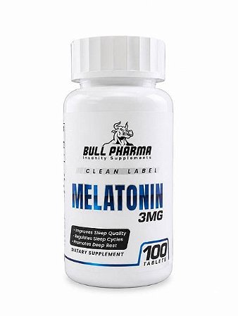 Melatonina 3mg 100 Tabletes - BULL PHARMA