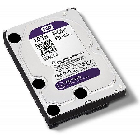 HD Sata Western Digital (WD) Purple 1TB - Sugerido pela Intelbras