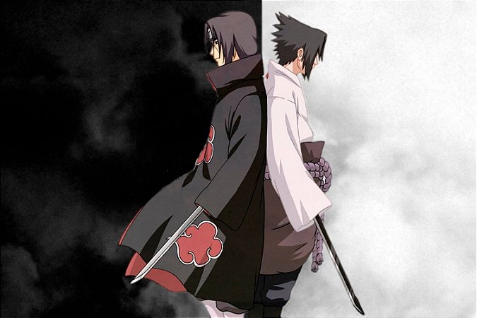 Quadro Naruto - Itachi e Sasuke