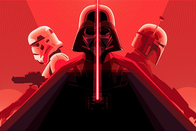 Quadro Star Wars - Dark Side Artístico 4