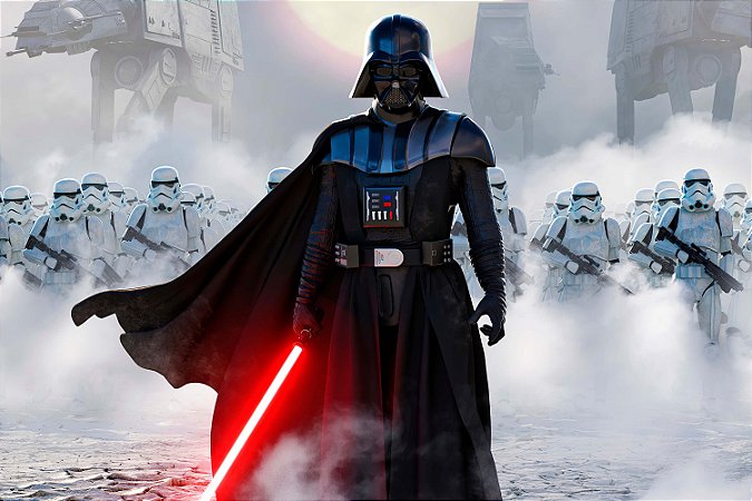 Quadro Star Wars - Darth Vader e Clones 2