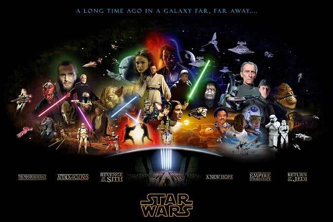 Quadro Star Wars - Filmes