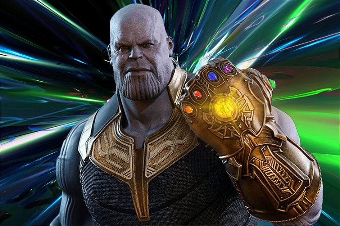 Quadro Vingadores - Thanos Manopla do Infinito 2
