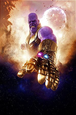 Quadro Vingadores - Thanos Titã 3