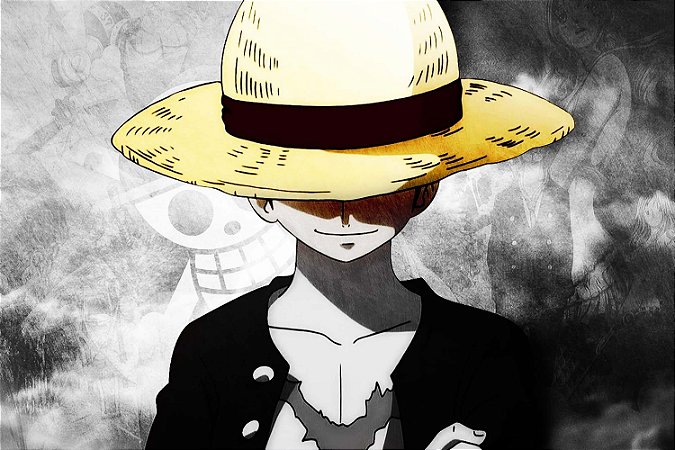 Quadro One Piece - Luffy do Chapéu de Palha