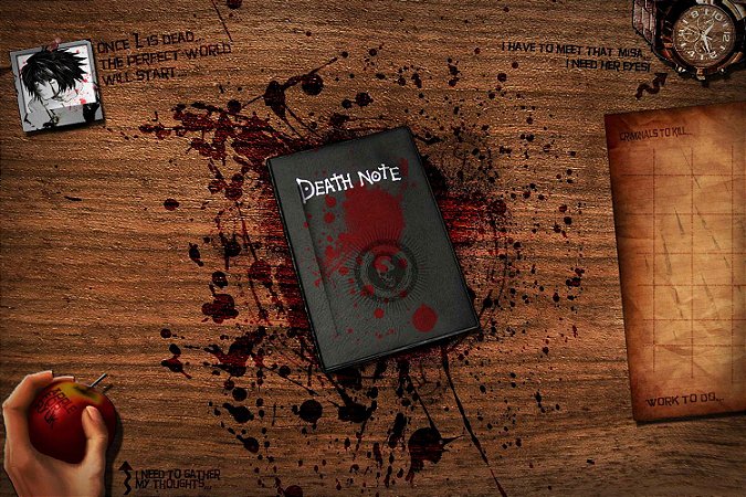 Quadro Anime Death Note - Caderno