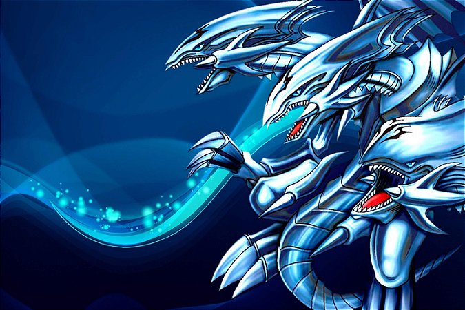 Quadro Anime Yu-Gi-Oh - Dragão Definitivo de Olhos Azuis 2