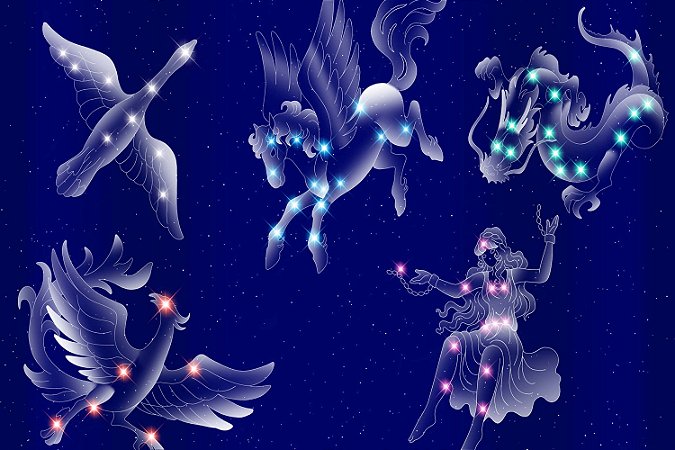 Quadro Cavaleiros do Zodíaco - Constelações
