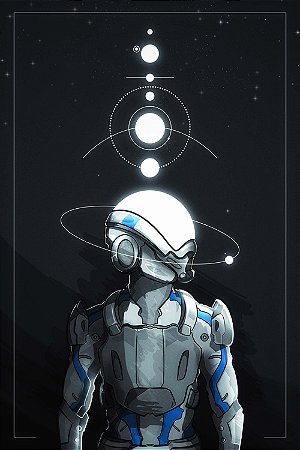 Quadro Mass Effect - Astronauta