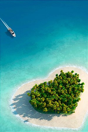 Quadro Praia - Ilha do Amor