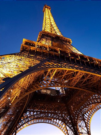 Quadro Paisagem - Torre Eiffel de Baixo