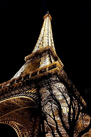 Quadro Paisagem - Torre Eiffel Noite
