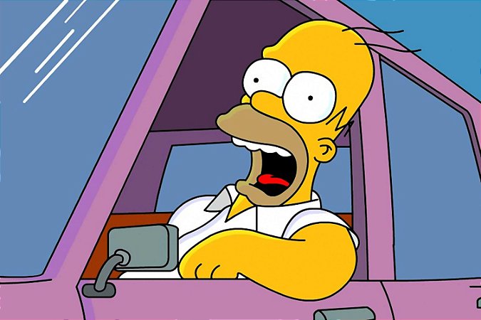 Quadro Simpsons - Homer Gritando