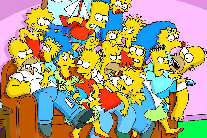 Quadro Simpsons - Sofá 2