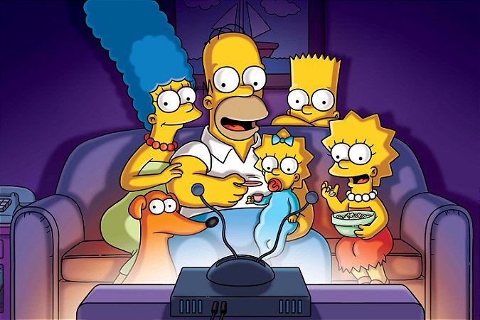 Quadro Simpsons - Sofá 3