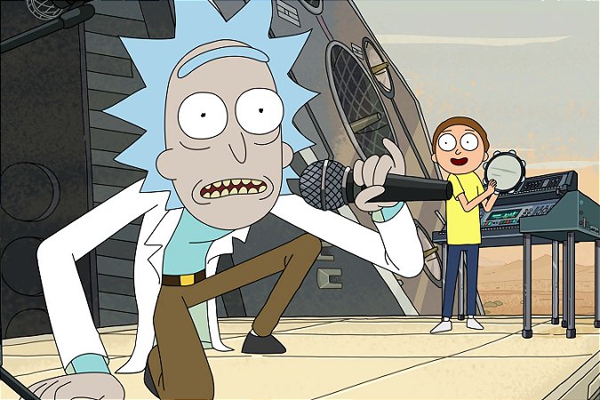 Quadro Rick and Morty - Competição Musical