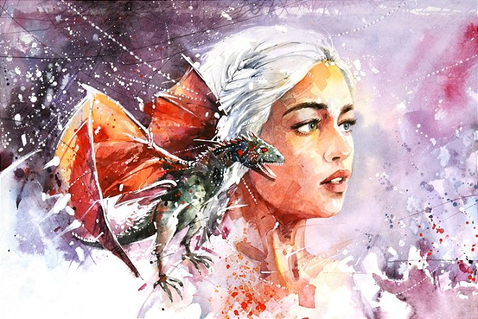 Quadro Game of Thrones - Daenerys Pintura